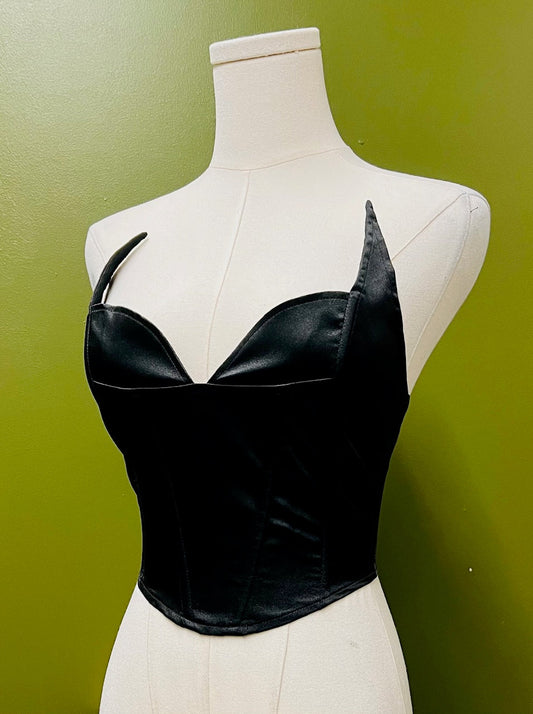 Elmira Corset Top - Gothic Waist Cinching Top - Alternative Fashion Corset