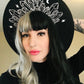 Vegan Felt Hat - XL Brim - Moonlight Crystals -  - 