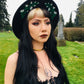 Vegan Felt Hat - White Floral -  - 