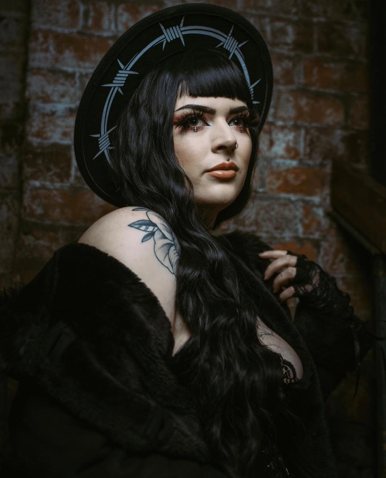 Vegan Felt Hat - Barbed Wire -  - 