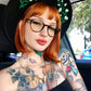 Vegan Felt Hat - White Floral -  - 