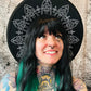 Vegan Felt Wide Brim Hat - XL Brim - "Wrought Iron Crown" - WITCHWOOD X WITCHVOID -  - 