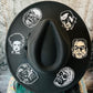 Vegan Felt Wide Brim Hat - XL Brim - "Monsters" -  - 