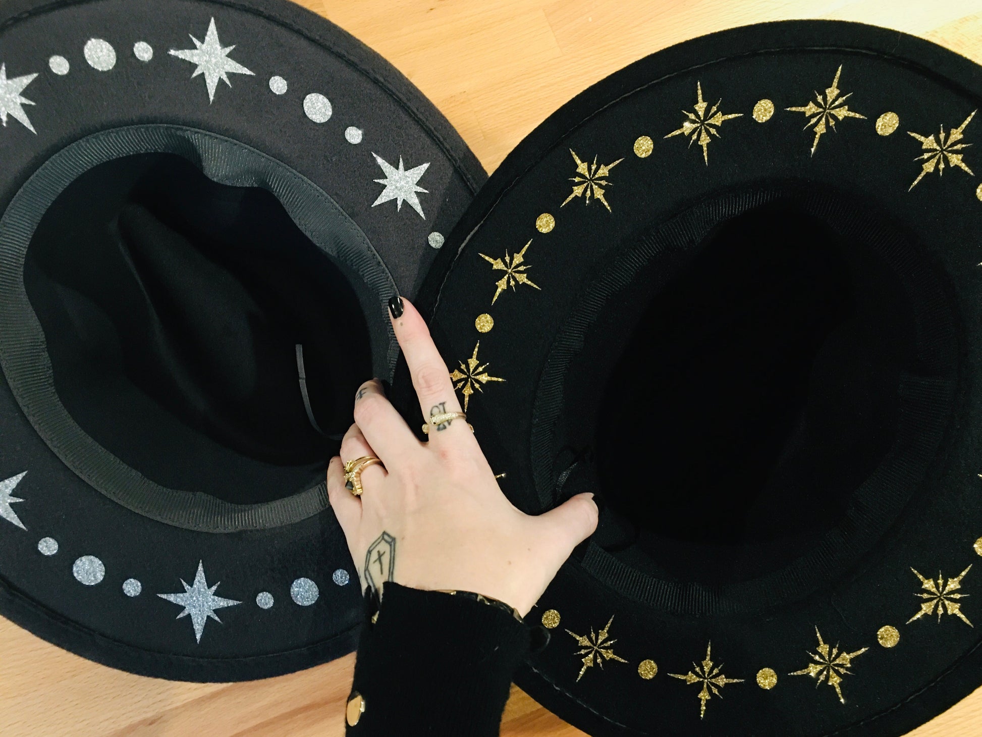 Vegan Felt Hat - Starburst Crown -  - 