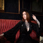Nyx - Bell Sleeved Velvet Damask Dress with Harness - READY TO SHIP! -  - 