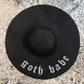 Floppy Sun Hat - XL Brim - Goth babe -  - 