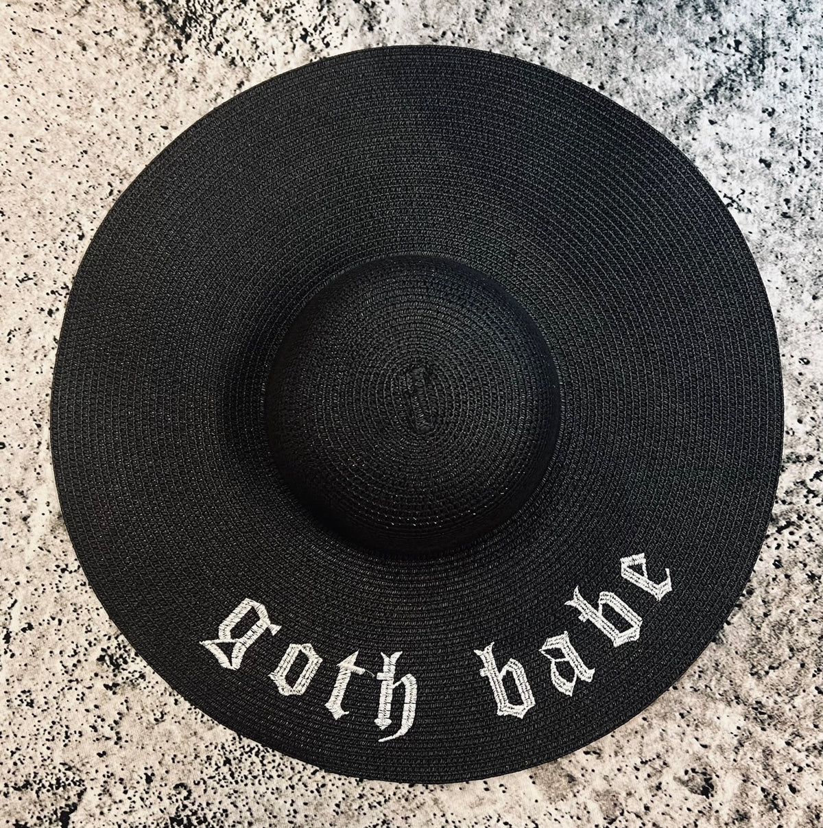 Floppy Sun Hat - XL Brim - Goth babe -  - 