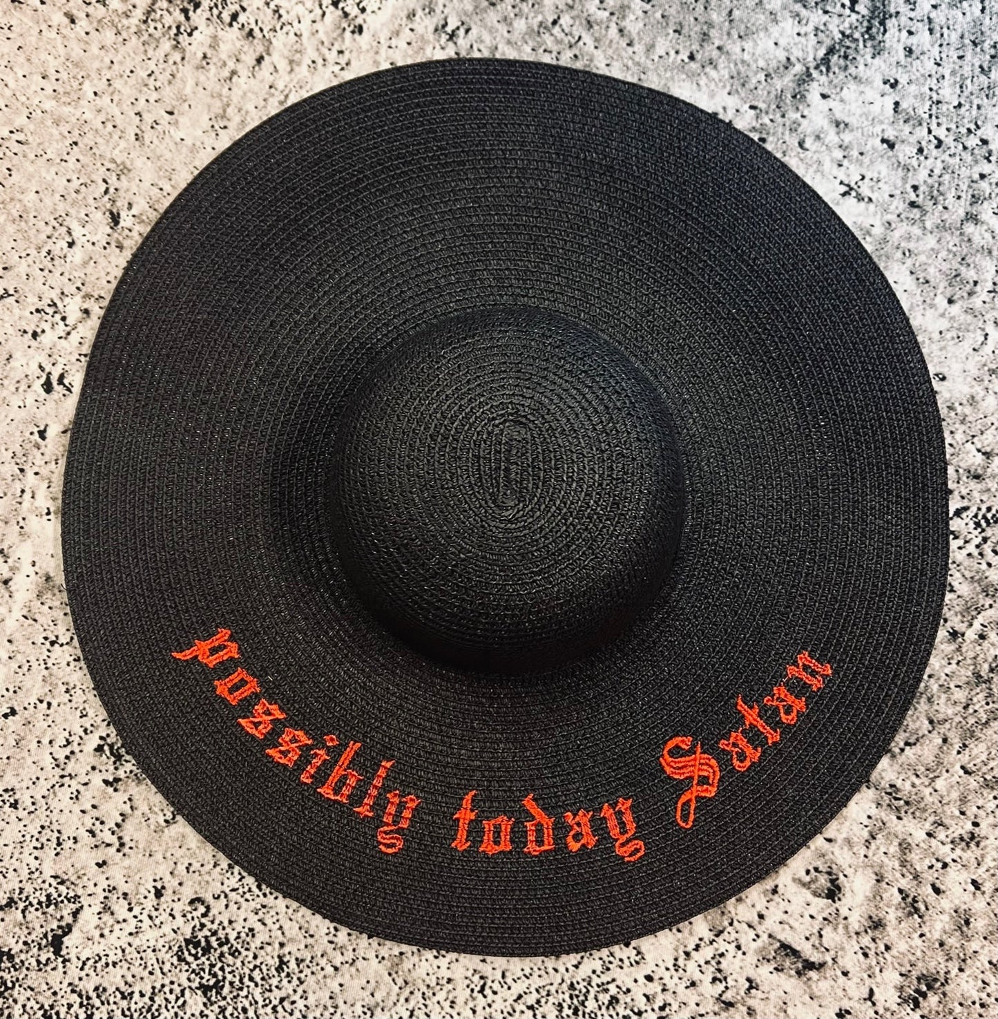 Floppy Sun Hat - XL Brim - Possibly Today Satan -  - 