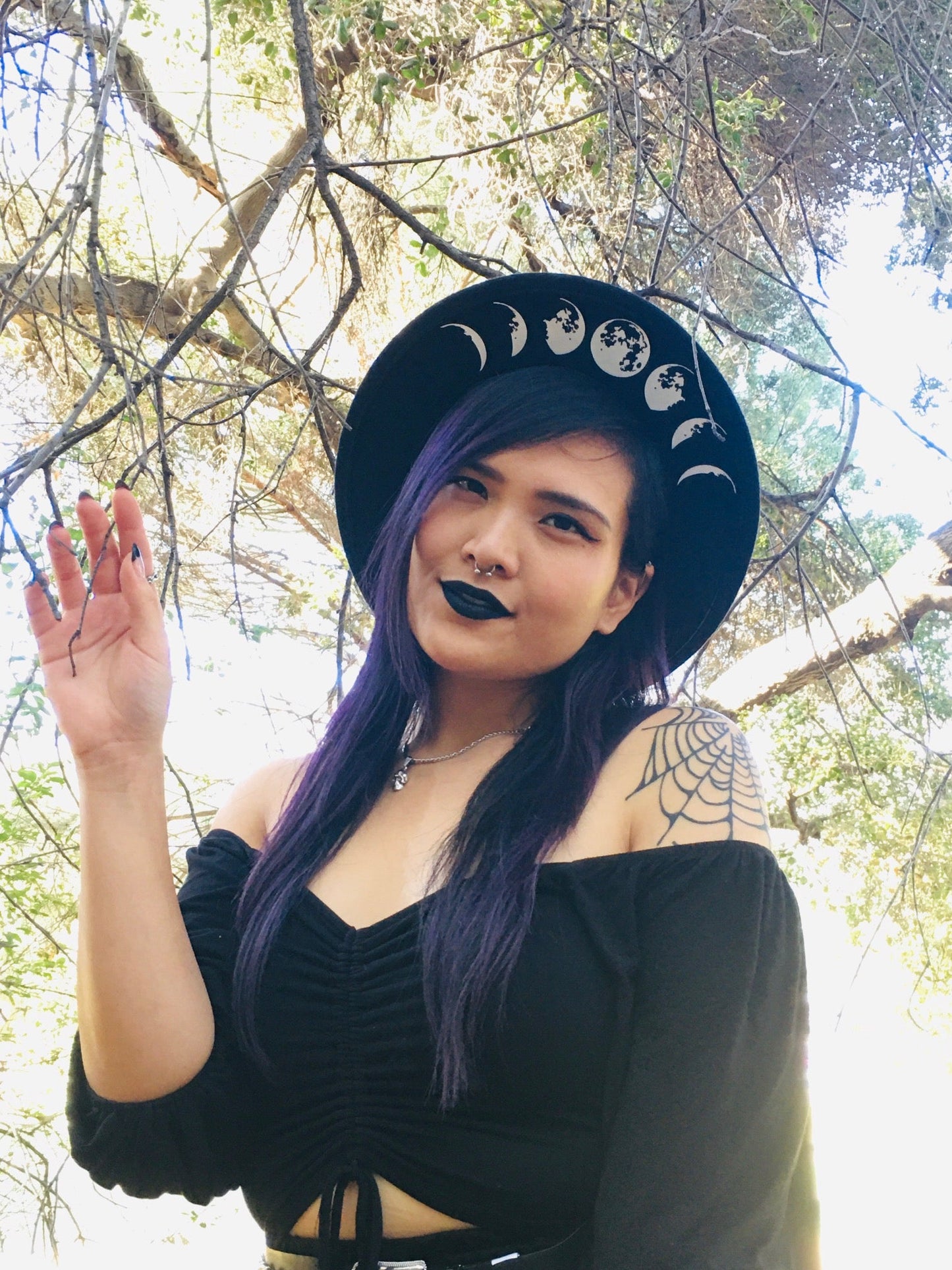 Vegan Felt Hat - Moon Phase -  - 