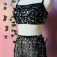 The Sinister Set - MOON & STAR - Sheer Metallic Moon & Star Bra & Shorts Set - PRE-ORDER -  - 