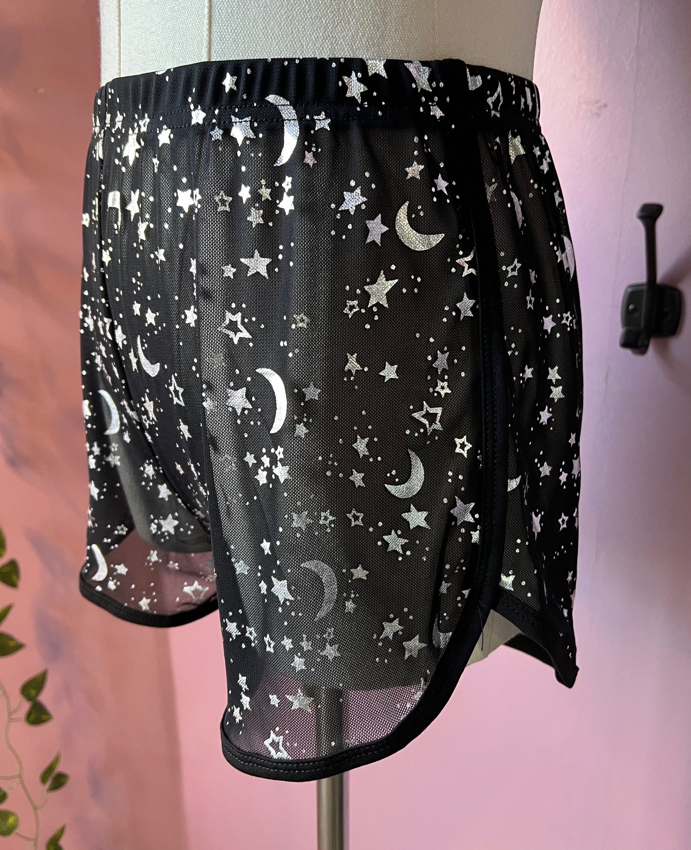 The Sinister Set - MOON & STAR - Sheer Metallic Moon & Star Bra & Shorts Set - PRE-ORDER -  - 
