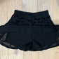 The Morbid Mini Skort - BATS - Flocked Bat Skirt with Built In Shorts -  - Skirts