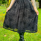 The Aradia Skirt  - Velvet Spider Web Flocked Full SKIRT - PRE-ORDER -  - 