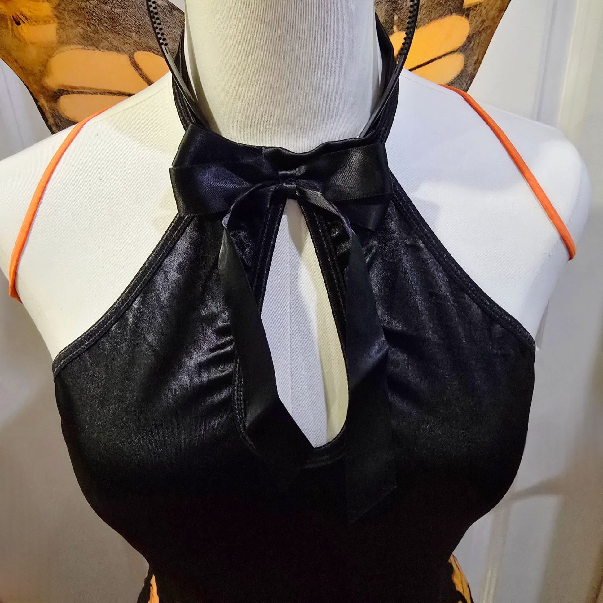 Butterfly Wings Costume Black Orange Adult -  - Costumes
