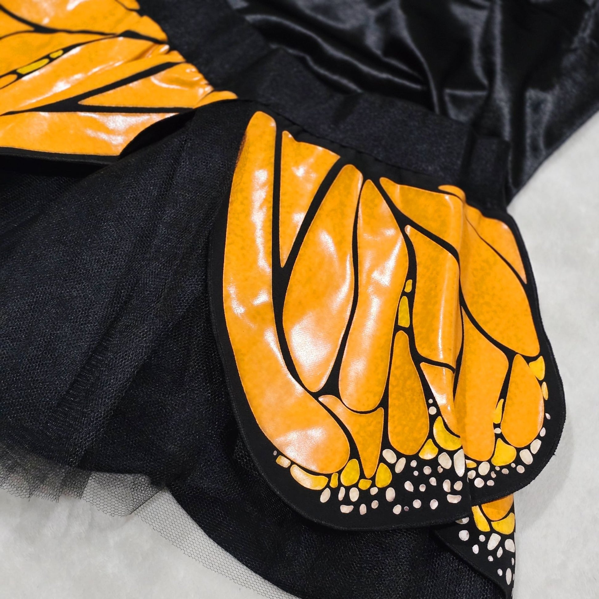 Butterfly Wings Costume Black Orange Adult -  - Costumes