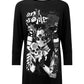 Killstar No Fairytale Anti People Anime Skull Manga 3/4 Sleeve Tunic Dress