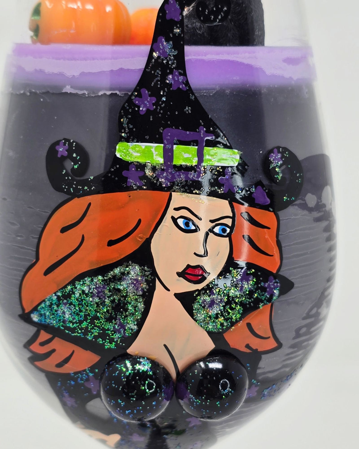 Artisan One Moon Flame Glamour Spell Rose Sandalwood Glass Candle