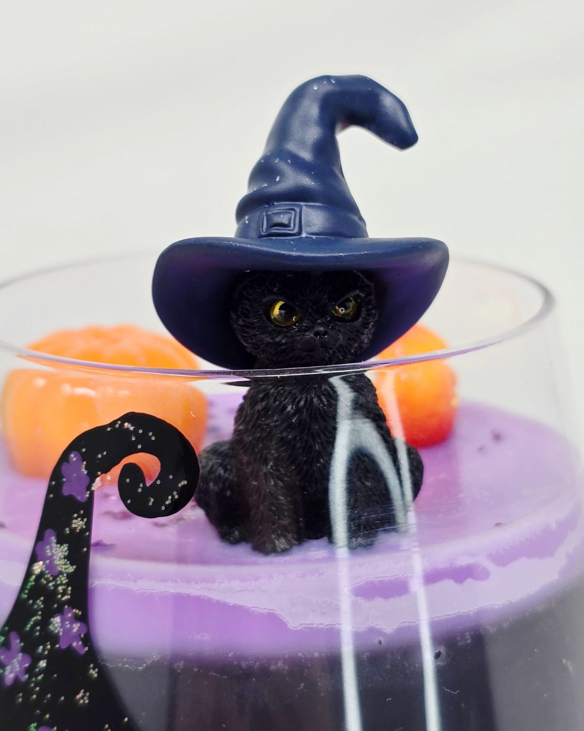 Artisan One Moon Flame Glamour Spell Rose Sandalwood Glass Candle