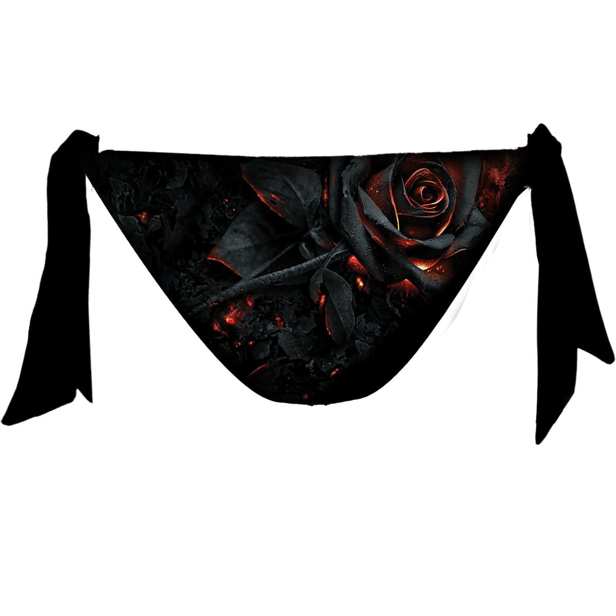 BURNT ROSE Allover Flapover Bikini Swimsuit - Gothic Bikini