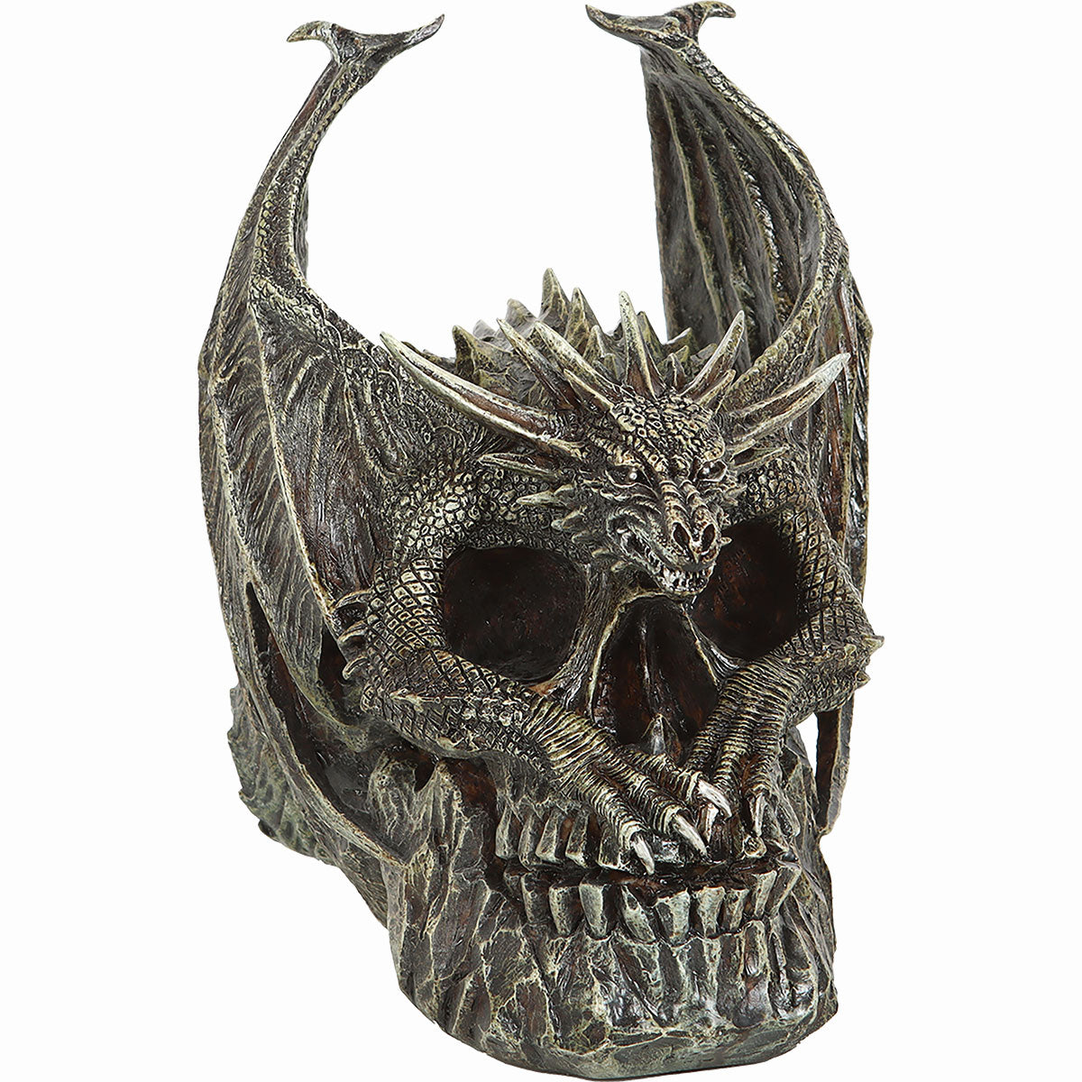 DRACO SKULL - Desk Top Sculpture -  - Resin Sculptures