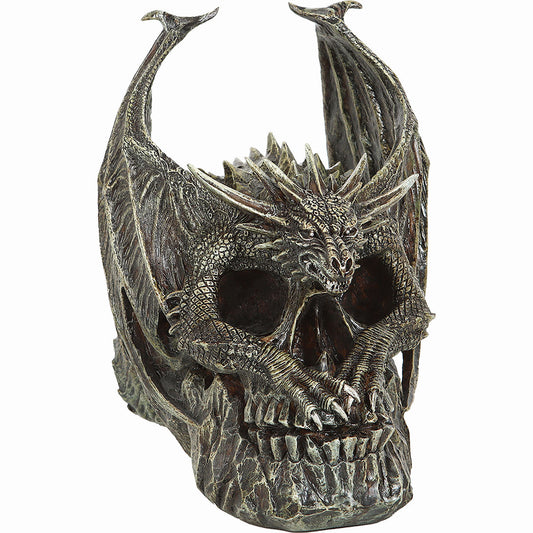 DRACO SKULL - Desk Top Sculpture -  - Resin Sculptures