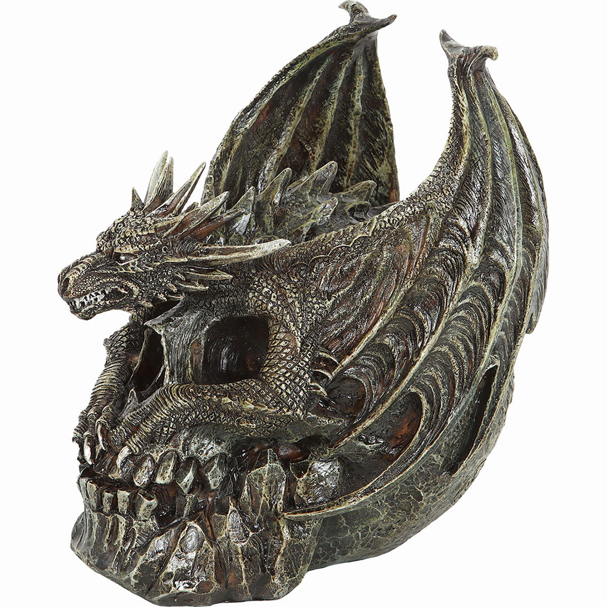 DRACO SKULL - Desk Top Sculpture -  - Resin Sculptures