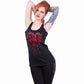 BLEEDING HEART - Razor Back Top Black -  - Tops - Sleeveless