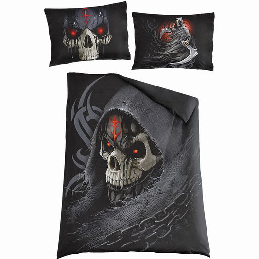 DARK DEATH - Single Duvet Cover + UK And EU Pillow case -  - Bedding & Linen