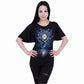 WITCHCRAFT - Boat Neck Bat Sleeve Top Black -  - Tops - Short Sleeve