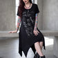 Killstar No Fairytale Anti People Anime Skull Hanky Hem Tunic Dress Black XL