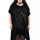 Killstar No Fairytale Anti People Anime Skull Hanky Hem Tunic Dress Black XL