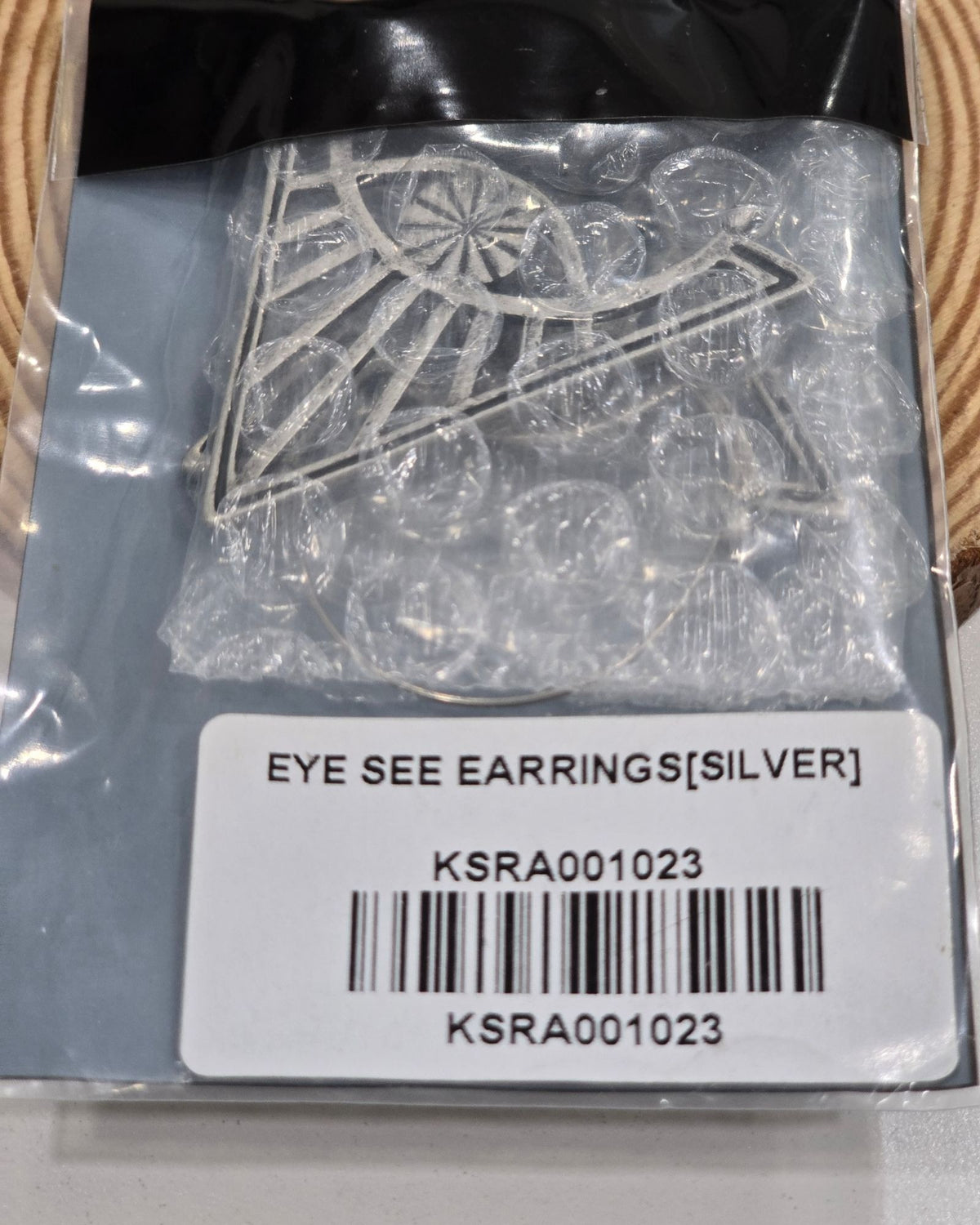 Killstar Eye See Silver Geometric Gothic Sunburst Third Eye Hoop Earrings
