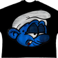 Smurf Oversized Crop Top - Super Max Heavyweight Streetwear Essential