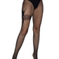 Gunslinger Garter Fishnet Tights -  - Hosiery