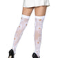 Sugar Skull Net Thigh Highs -  - Hosiery