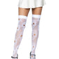 Sugar Skull Net Thigh Highs -  - Hosiery