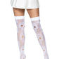 Sugar Skull Net Thigh Highs -  - Hosiery