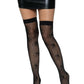 Yin Yang Fishnet Thigh Highs -  - Hosiery