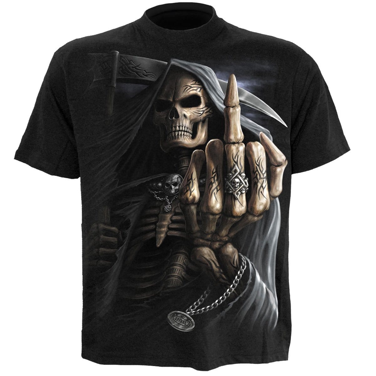BONE FINGER - T-Shirt Black -  - T-Shirts