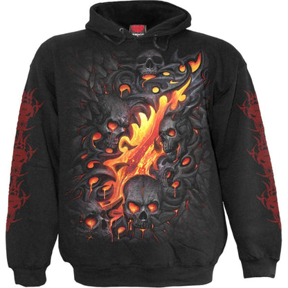SKULL LAVA - Hoody Black -  - Hoodies