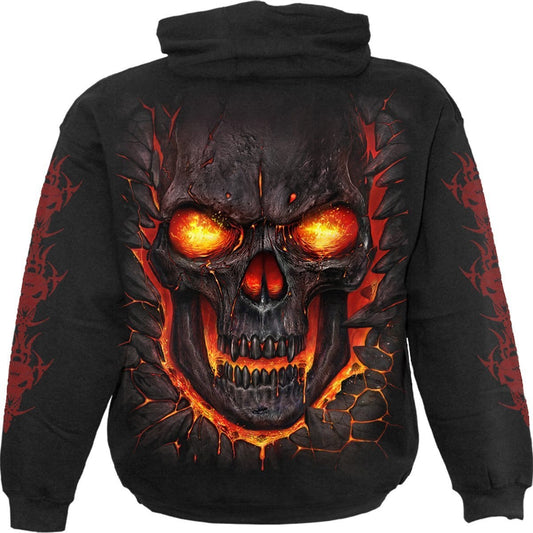 SKULL LAVA - Hoody Black -  - Hoodies