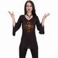 DRIPPING GOLD - V Neck Goth Sleeve Top Black -  - Tops - Long Sleeve