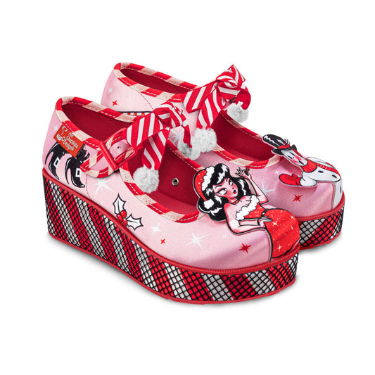 Betty Claus Women's Mary Jane Platform