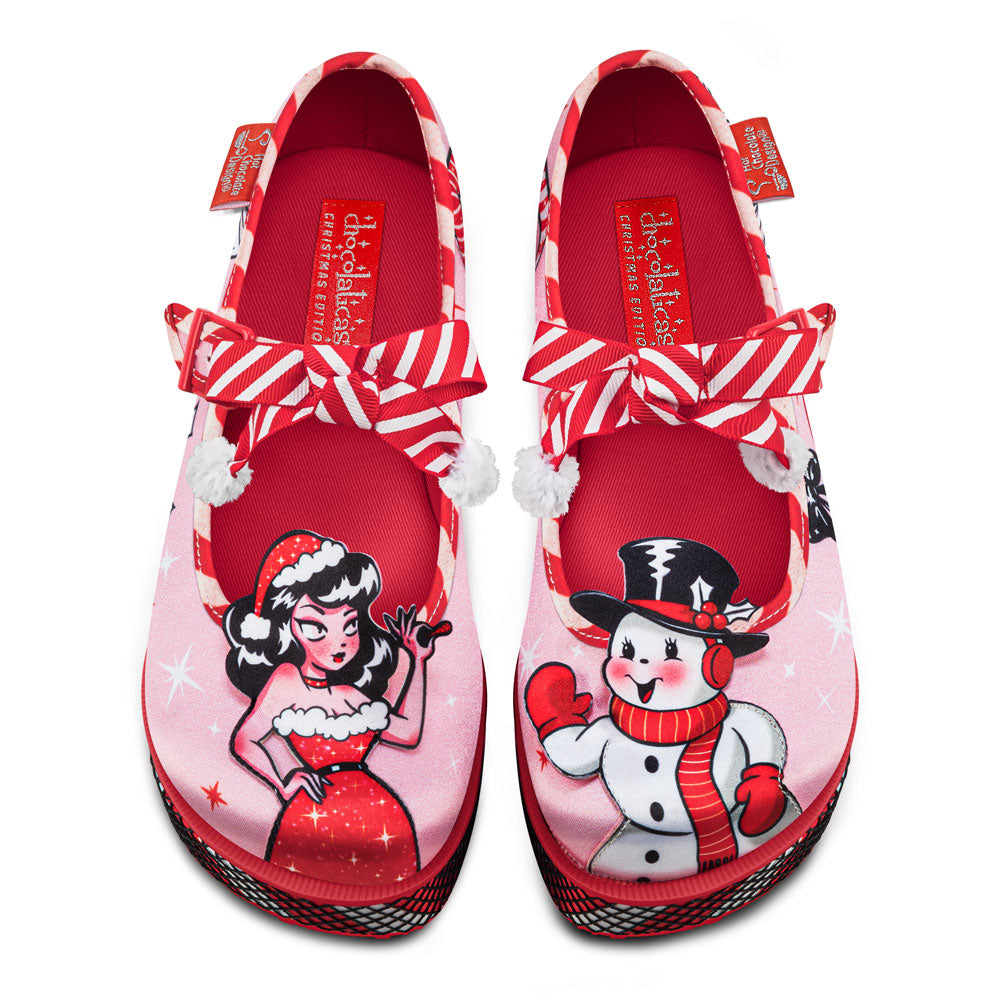 Betty Claus Women's Mary Jane Platform