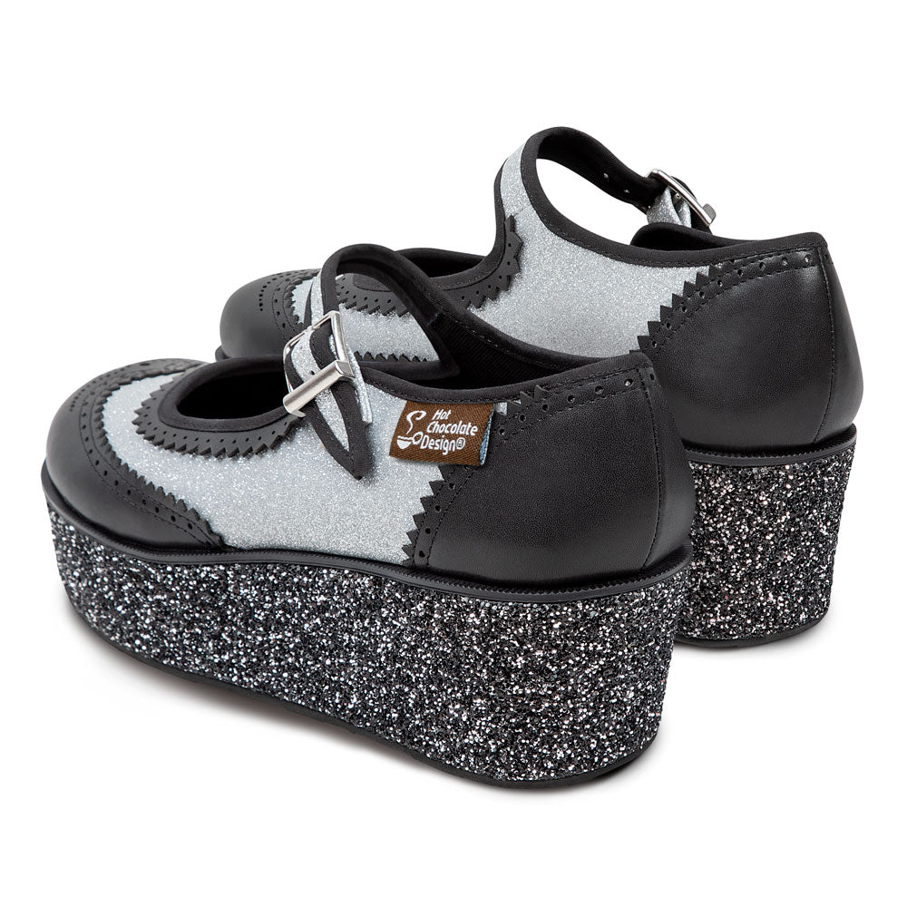 Havana Glitter Women's Mary Jane Platform