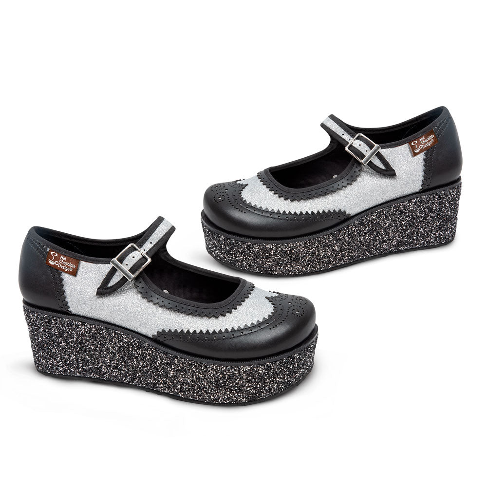Havana Glitter Women's Mary Jane Platform