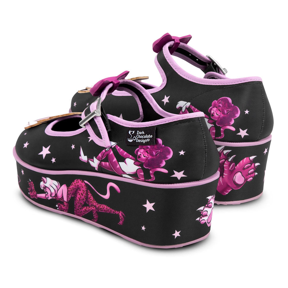 Lady Meow Women's Mary Jane Platform