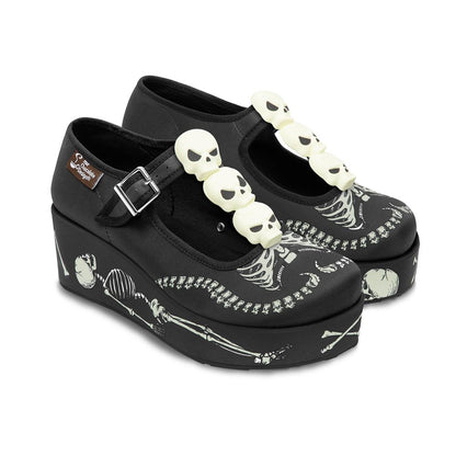 Skeletons Under Your Bed Women's Mary Jane Platform -  - Platforms