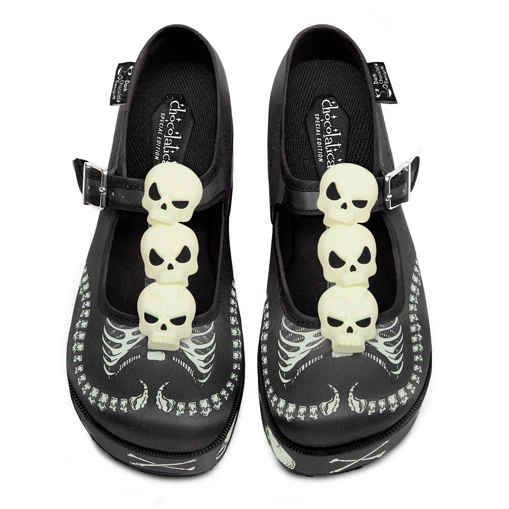 Skeletons Under Your Bed Women's Mary Jane Platform