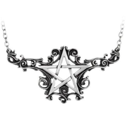 Talismanik Pendant Baroque Pentagram ✦ Rare Pewter Charm ✦ NWT